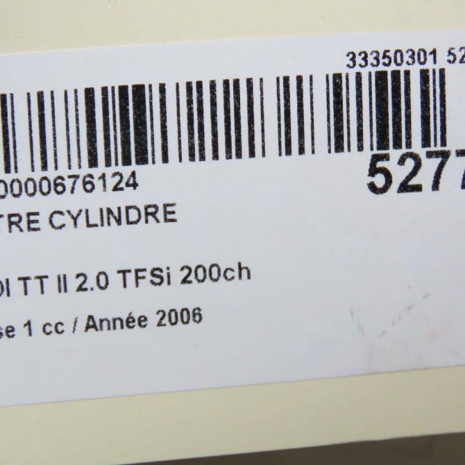 Maitre cylindre occasion AUDI TT II Phase 1 09-2006->04-2010 2.0 TFSi 200ch 8J1611021D 7