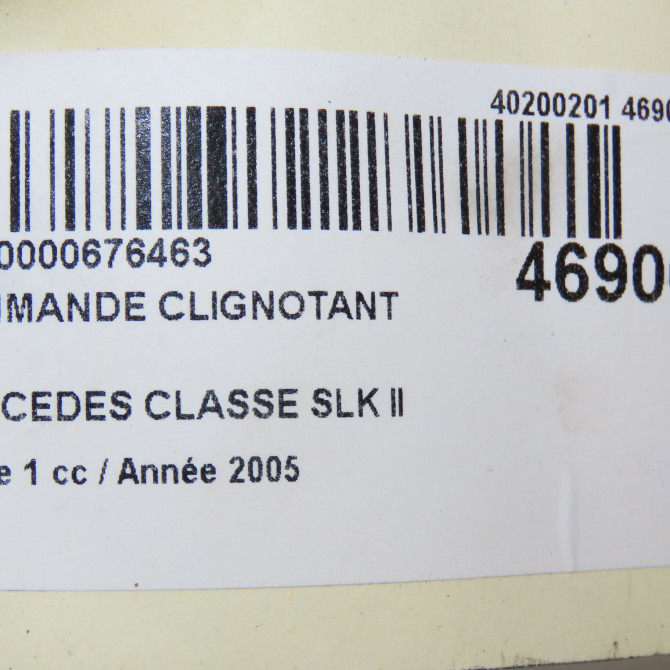 Commande clignotant occasion MERCEDES CLASSE SLK II Phase 1 03-2004->04-2008 200K 163ch 1715402245 6