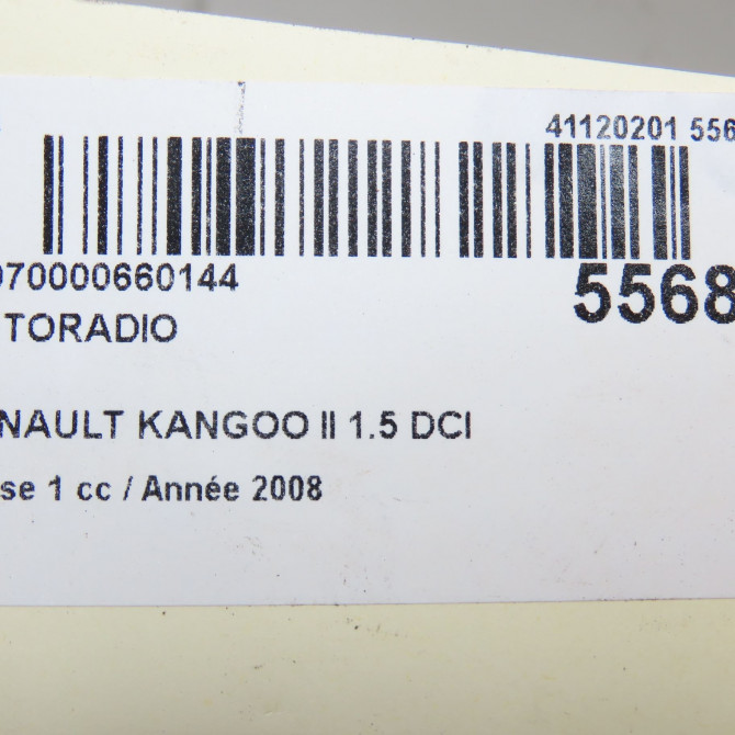 Autoradio occasion RENAULT KANGOO II Phase 1 01-2008->03-2013 1.5 DCI 70ch 8200633639 5
