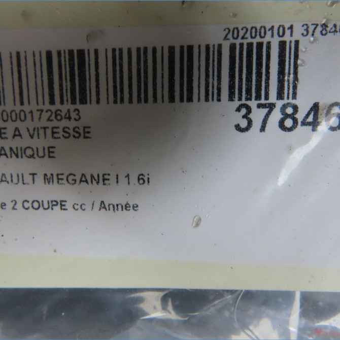 Boîte à vitesse mecanique occasion RENAULT MEGANE I Phase 2 COUPE 03-1999->09-2002 1.6i 107ch 7701712509 6