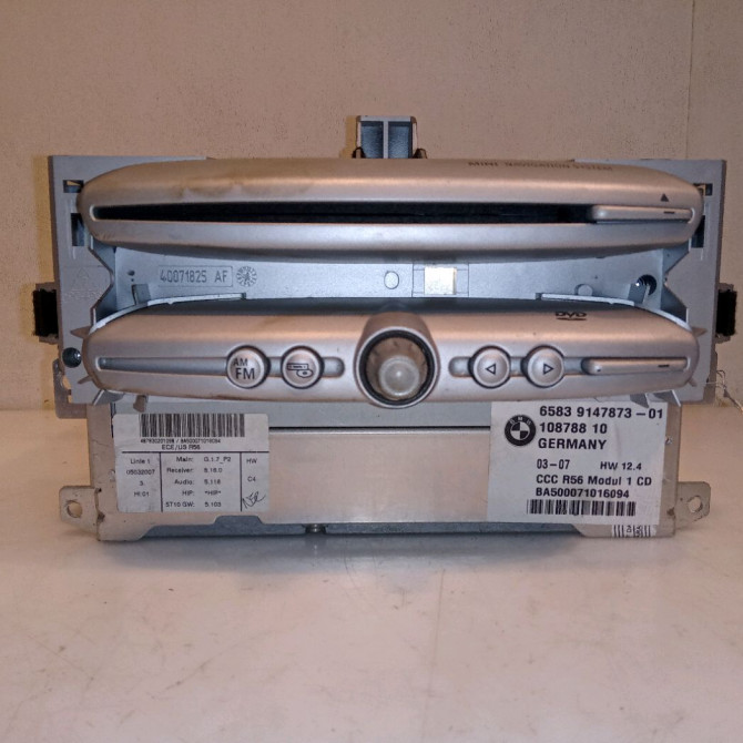 Autoradio occasion MINI MINI II Phase 1 09-2006->12-2010 1.6i 16v 175ch COOPER S 65123455681 1