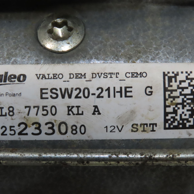 Démarreur occasion PEUGEOT 3008 II Phase 1 04-1995->04-1999 1.5 BlueHDI 130ch 9832577880 5