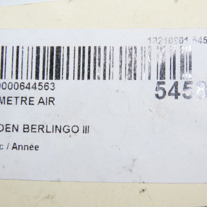 Debimetre air occasion CITROEN 146 Phase 1 04-1995->04-1999 1.6 BlueHDI 100ch 9677093080 5
