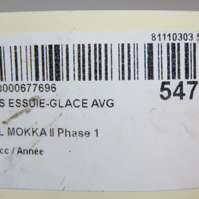 Bras essuie-glace avant gauche occasion OPEL 1640637080 3