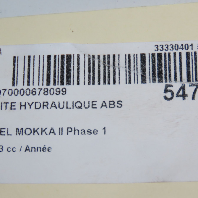 Unité hydraulique ABS occasion OPEL 1694022280 6