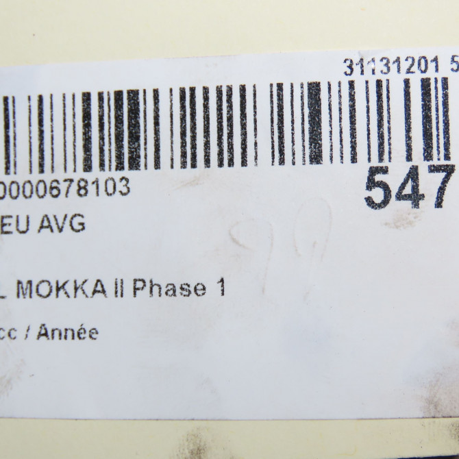 Moyeu avg occasion OPEL 9822351880 6