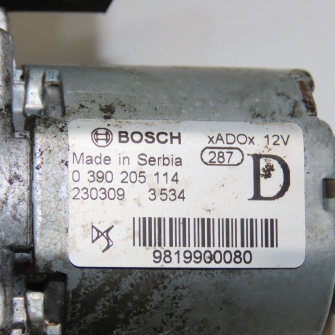 Moteur essuie-glace arrière occasion OPEL 9819900080 4