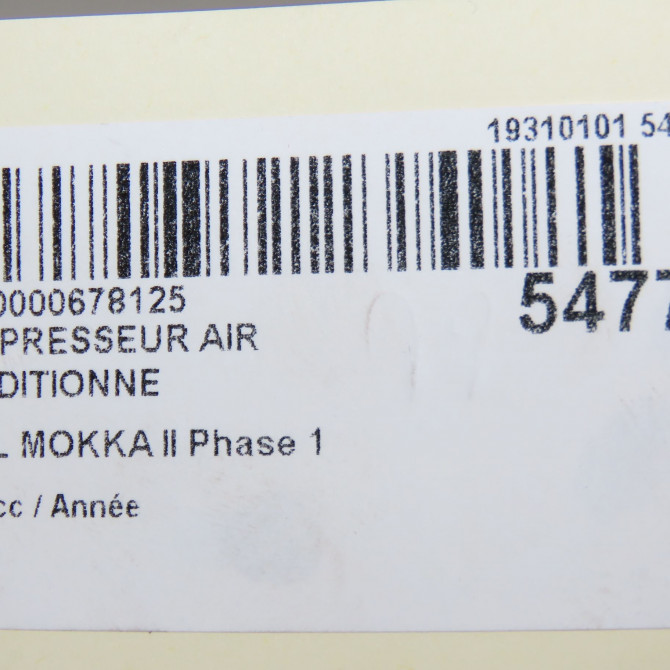 Compresseur air conditionne occasion OPEL 9834730080 8
