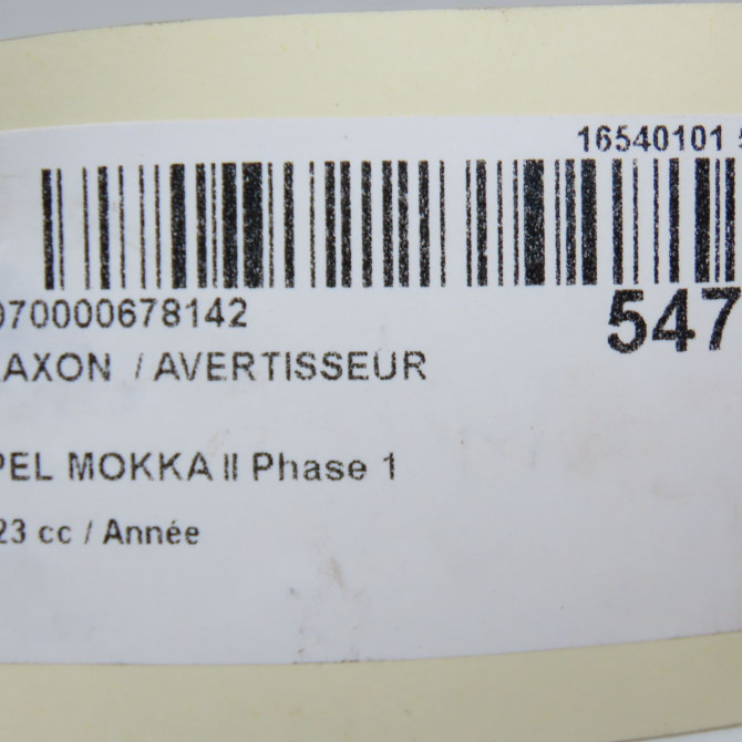 Klaxon  / avertisseur occasion OPEL 9827213580 6