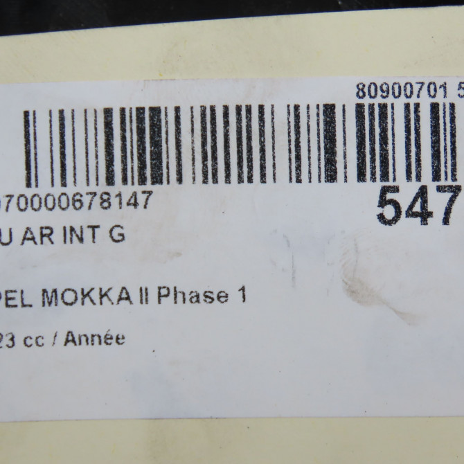 Feu arrière interieur gauche occasion OPEL 9833944480 6