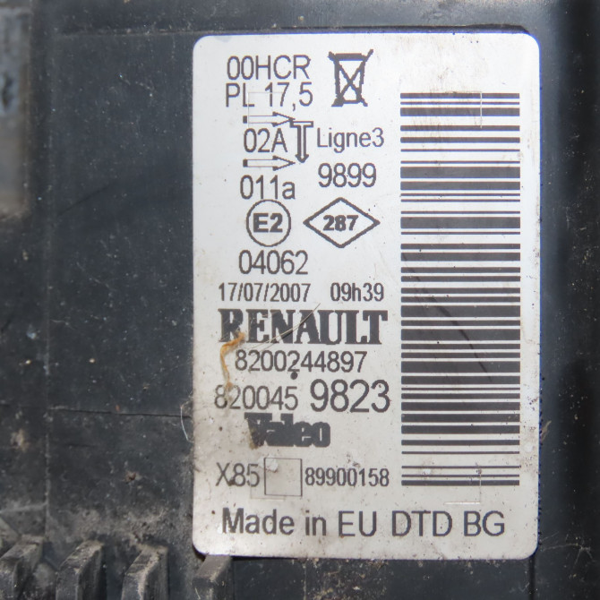 Phare droit occasion RENAULT CLIO III Phase 1 09-2005->03-2009 1.5 DCI 70ch 260100203R 4