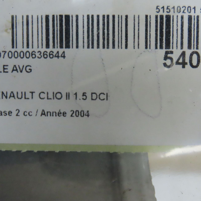 Aile avant gauche occasion RENAULT CLIO II Phase 2 06-2001->07-2006 1.5 DCI 80ch 7701473448 4