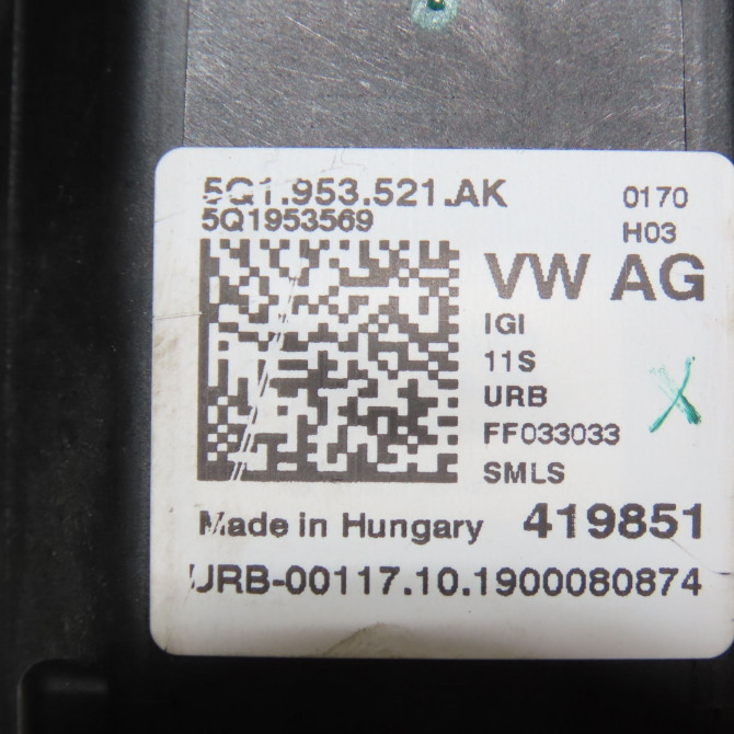 Bloc commodos occasion VOLKSWAGEN 146 Phase 1 04-1995->04-1999 2.0 TDI 177ch 5Q1953521KPIGI 5