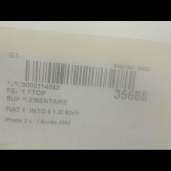Feux stop supplementaire occasion FIAT PUNTO II Phase 2 05-2003->10-2009 1.2i 60ch 735278919 3