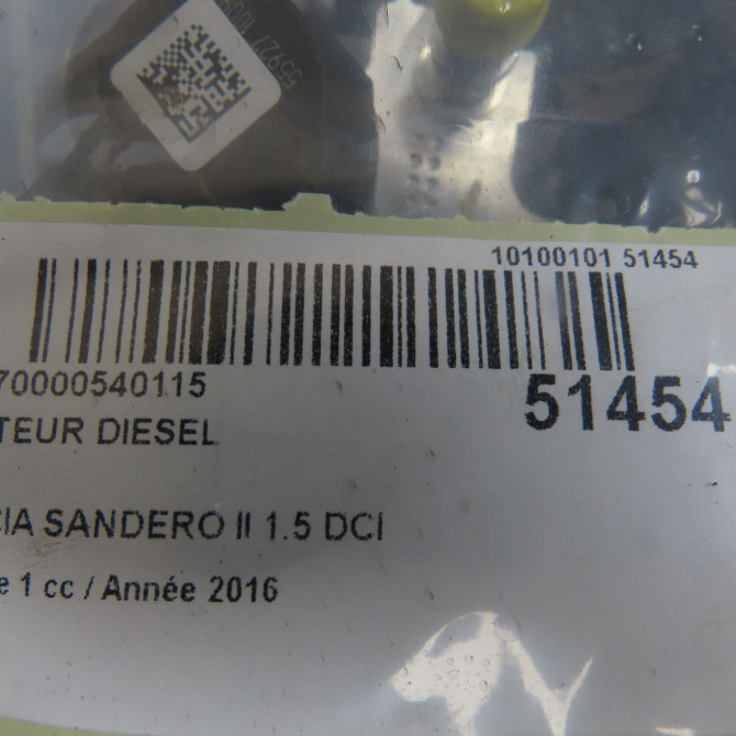Moteur diesel occasion DACIA SANDERO II Phase 1 10-2012->... 1.5 DCI 90ch 8201708459 6