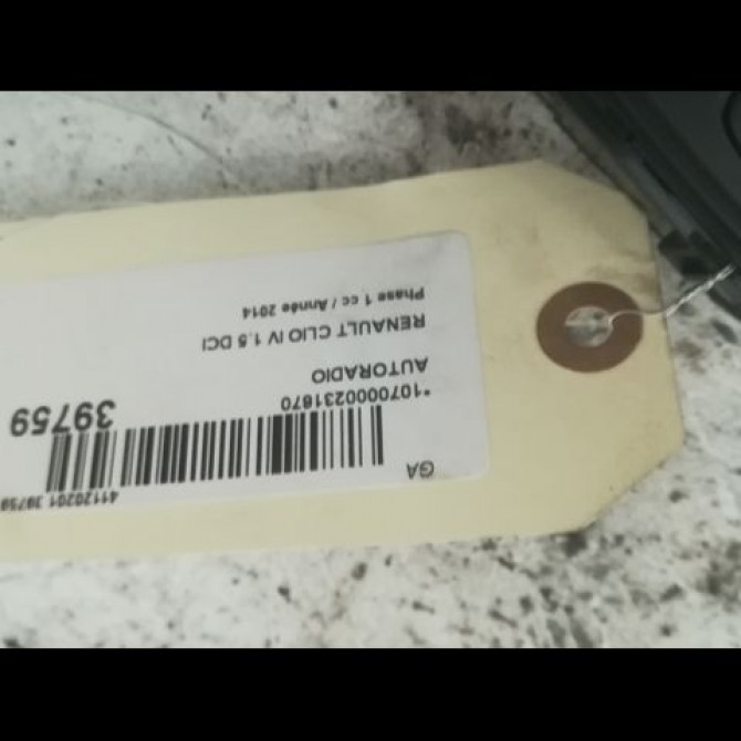 Autoradio occasion RENAULT CLIO IV Phase 1 07-2012->... 1.5 DCI 75ch 281151863R 2