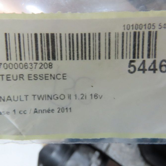 Moteur essence occasion RENAULT TWINGO II Phase 1 06-2007->11-2011 1.2i 16v 75ch 8201156008 7