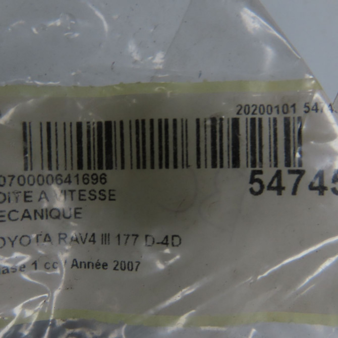 Boîte à vitesse mecanique occasion TOYOTA RAV4 III Phase 1 02-2006->11-2009 177 D-4D 3030042210 6