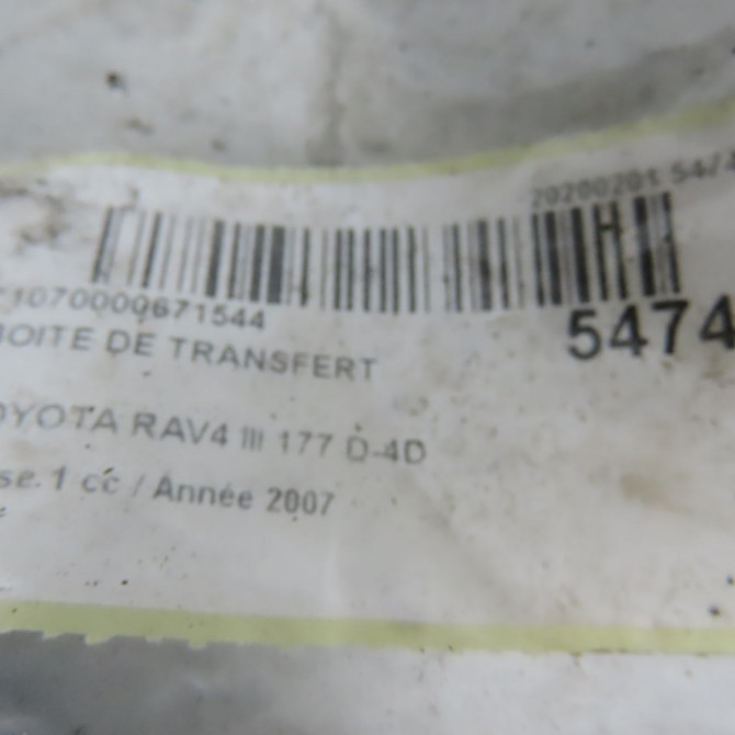 Boite de transfert occasion TOYOTA RAV4 III Phase 1 02-2006->11-2009 177 D-4D 3610042091 6