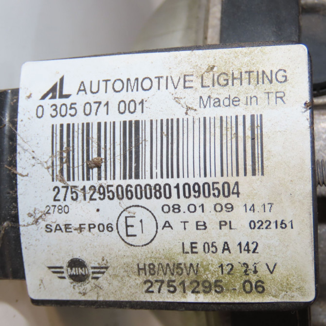 Phare antibrouillard avant droit occasion MINI MINI II Phase 1 09-2006->12-2010 1.6 D 110ch 5