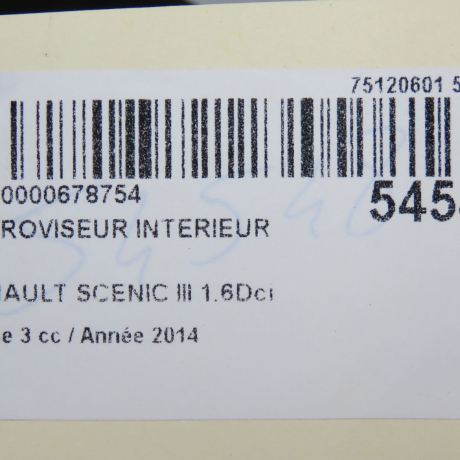 Retroviseur interieur occasion RENAULT SCENIC III Phase 3 04-2013->... 1.6Dci 130ch 963211180R 6