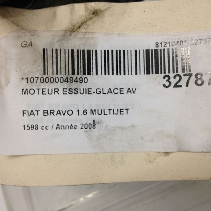 Moteur essuie-glace avant occasion FIAT BRAVO II BRAVO II Phase 1 2007-03-01->2011-12-31 1.6 DT MULTIJET 16v 105ch 77364424 5