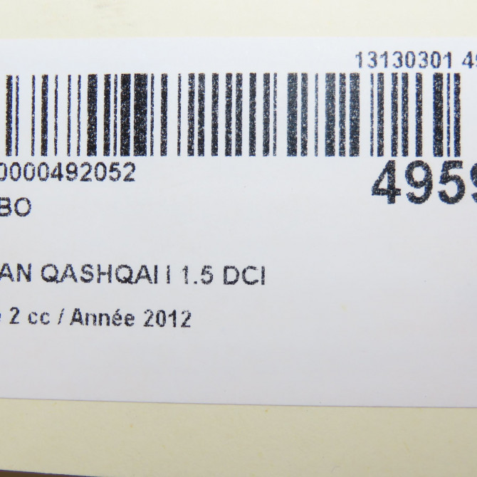 Turbo occasion NISSAN QASHQAI I Phase 2 03-2010->04-2014 1.5 DCI 110ch 1441100Q1H 8