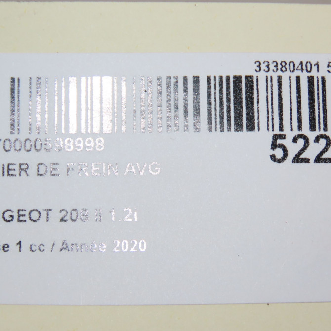 Etrier de frein avant gauche occasion  1648321580 6