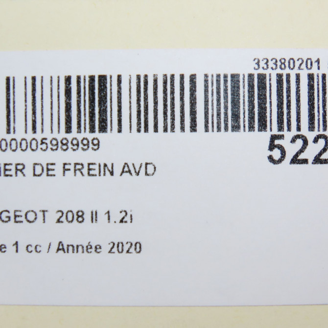 Etrier de frein avant droit occasion  1648321680 6