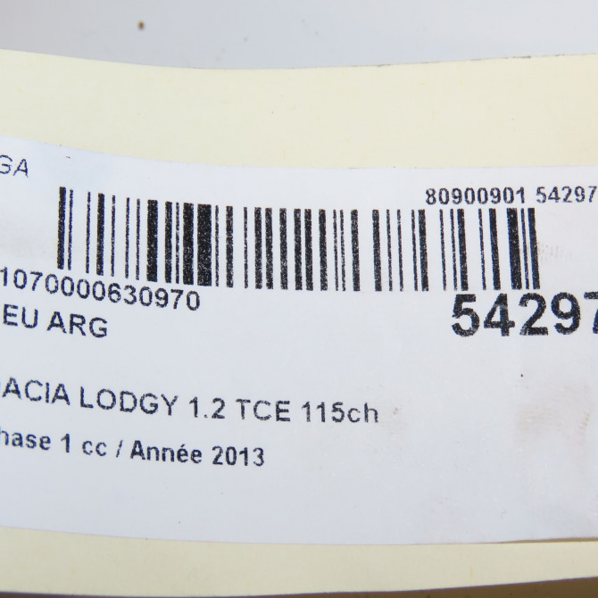 Feu arrière gauche occasion DACIA LODGY Phase 1 01-2012->... 1.2 TCE 115ch 265558016R 7