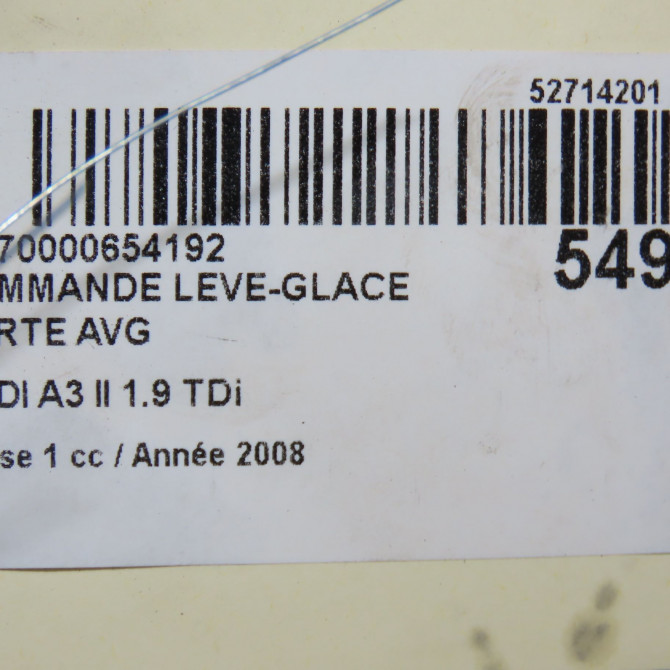Commande lève-glace porte avant gauche occasion AUDI A3 II Phase 1 06-2003->06-2008 1.9 TDi 8Z0959851G5PR 5