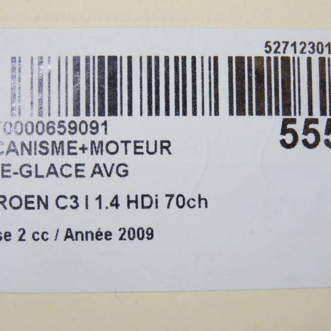 Mecanisme+moteur leve-glace avg occasion CITROEN C3 I Phase 2 10-2005->12-2010 1.4 HDi 70ch 9221AQ 6