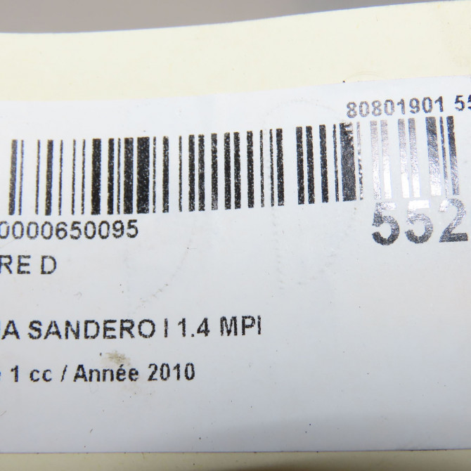 Phare droit occasion DACIA SANDERO I Phase 1 06-2008->10-2012 1.4 MPI 75ch 8200733877 6