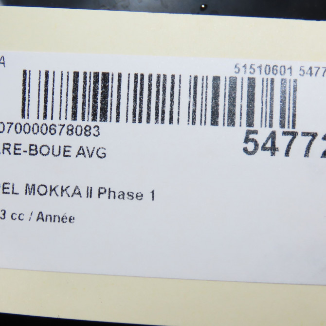 Pare-boue avant gauche occasion OPEL 9835149280 4