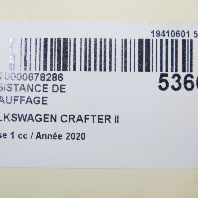 Resistance de chauffage occasion VOLKSWAGEN 146 Phase 1 04-1995->04-1999 2.0 TDI 177ch 7
