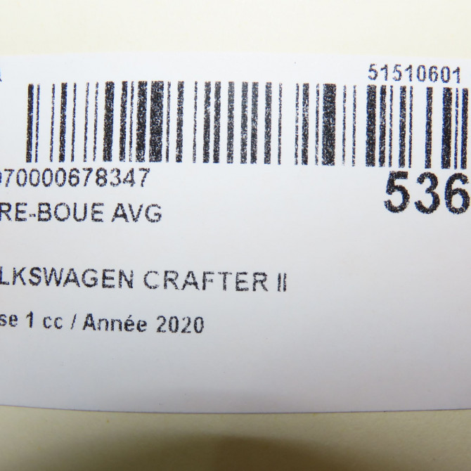 Pare-boue avant gauche occasion VOLKSWAGEN 146 Phase 1 04-1995->04-1999 2.0 TDI 177ch 7C0809957E 4