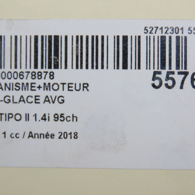 Mecanisme+moteur leve-glace avg occasion FIAT TIPO II Phase 1 12-2015->... 1.4i 95ch 52127981 7