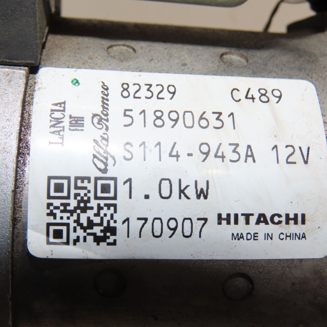 Démarreur occasion FIAT TIPO II Phase 1 12-2015->... 1.4i 95ch 51890631 5