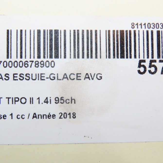 Bras essuie-glace avant gauche occasion FIAT TIPO II Phase 1 12-2015->... 1.4i 95ch 52229221 3
