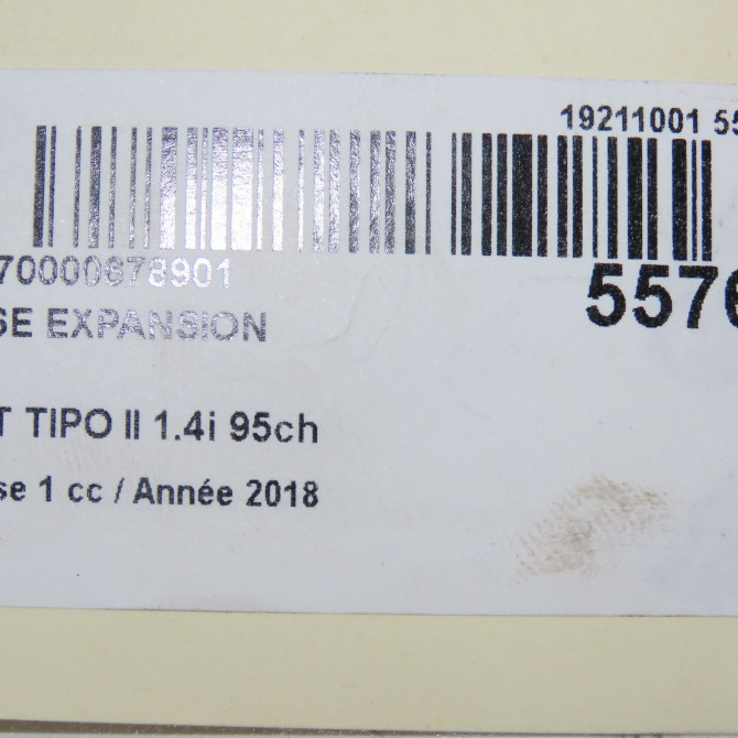 Vase expansion occasion FIAT TIPO II Phase 1 12-2015->... 1.4i 95ch 52253567 4