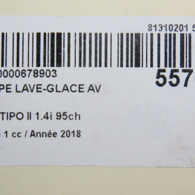 Pompe lave-glace avant occasion FIAT TIPO II Phase 1 12-2015->... 1.4i 95ch 71740942 6