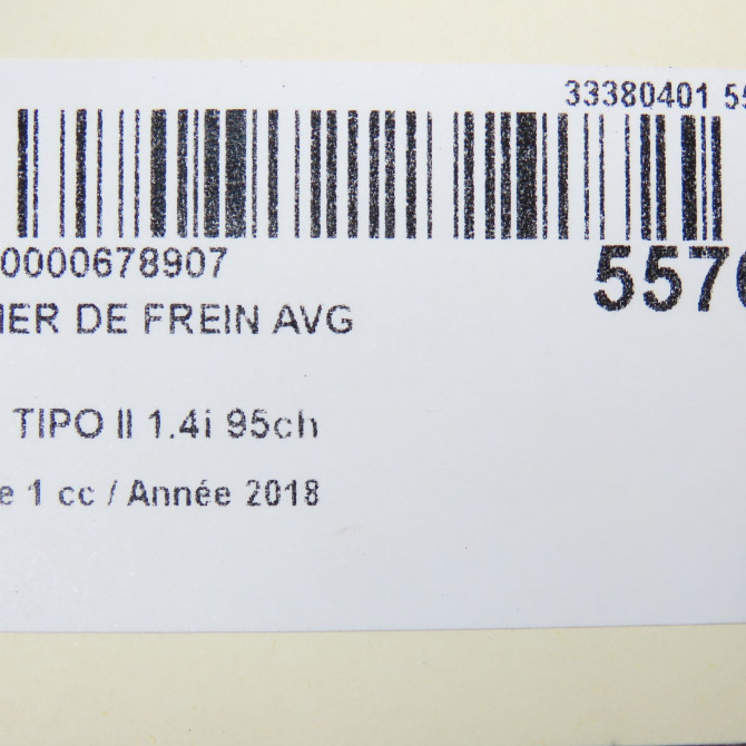 Etrier de frein avant gauche occasion FIAT TIPO II Phase 1 12-2015->... 1.4i 95ch 77367588 4