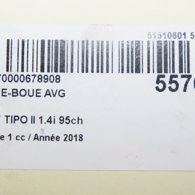 Pare-boue avant gauche occasion FIAT TIPO II Phase 1 12-2015->... 1.4i 95ch 52126645 4