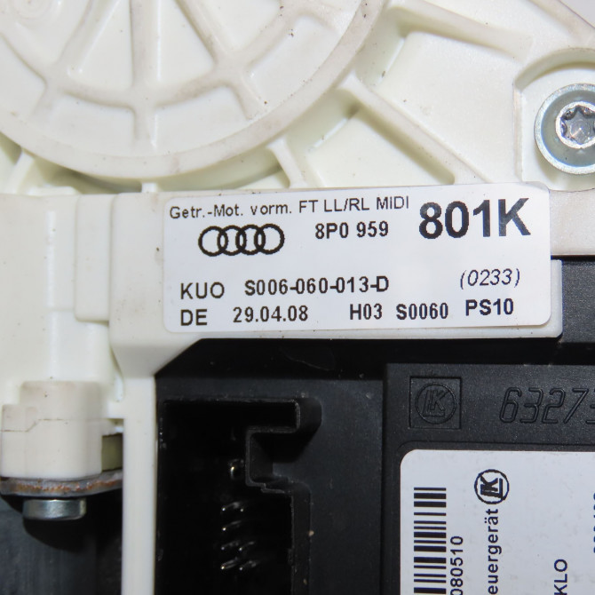 Mecanisme+moteur leve-glace avg occasion AUDI A3 II Phase 1 06-2003->06-2008 1.9 TDi 8P3837461C 4