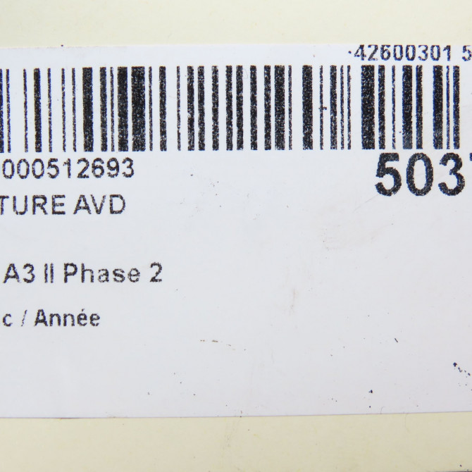 Ceinture avant droite occasion AUDI A3 II Phase 2 06-2008->07-2012 8P4857706JV04 7