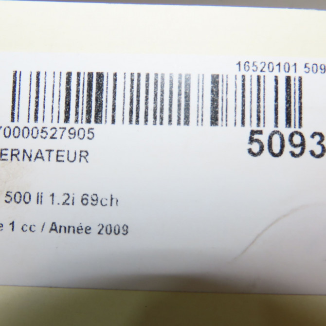 Alternateur occasion FIAT 500 II 500 II Phase 1 2007-07-01->2016-03-31 1.2i 69ch 71796304 7