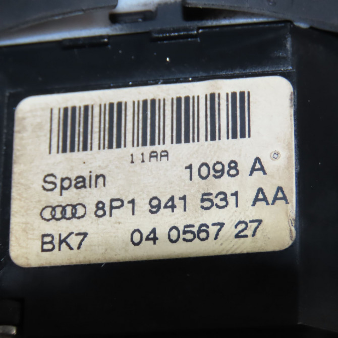 Interrupteur commande de phares occasion AUDI A3 II Phase 1 06-2003->06-2008 1.9 TDi 8P1941531AA5PR 6