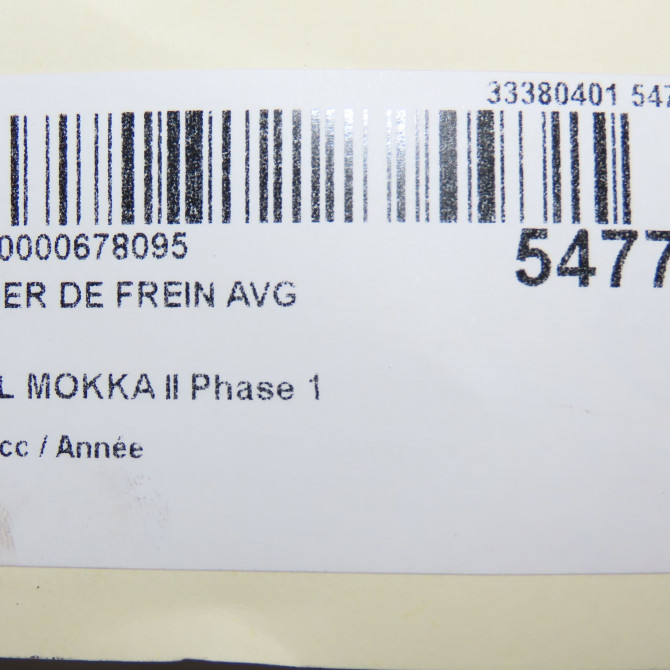 Etrier de frein avant gauche occasion OPEL 1648321580 4