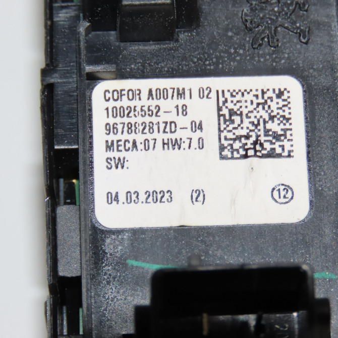 Commande lève-glace porte avant gauche occasion OPEL 96788281ZD 4