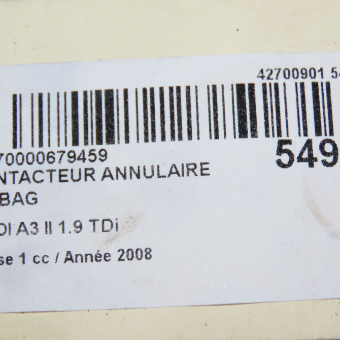 occasion AUDI A3 II Phase 1 06-2003->06-2008 1.9 TDi 1K0959653D 6